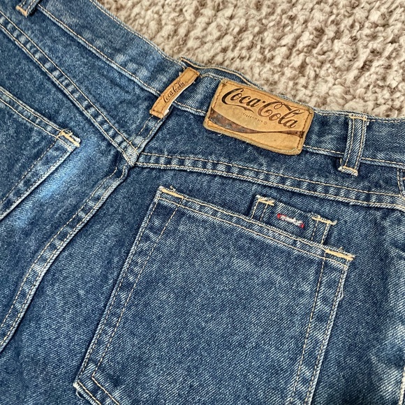 Vintage 80s coca cola denim skirt - Picture 8 of 9